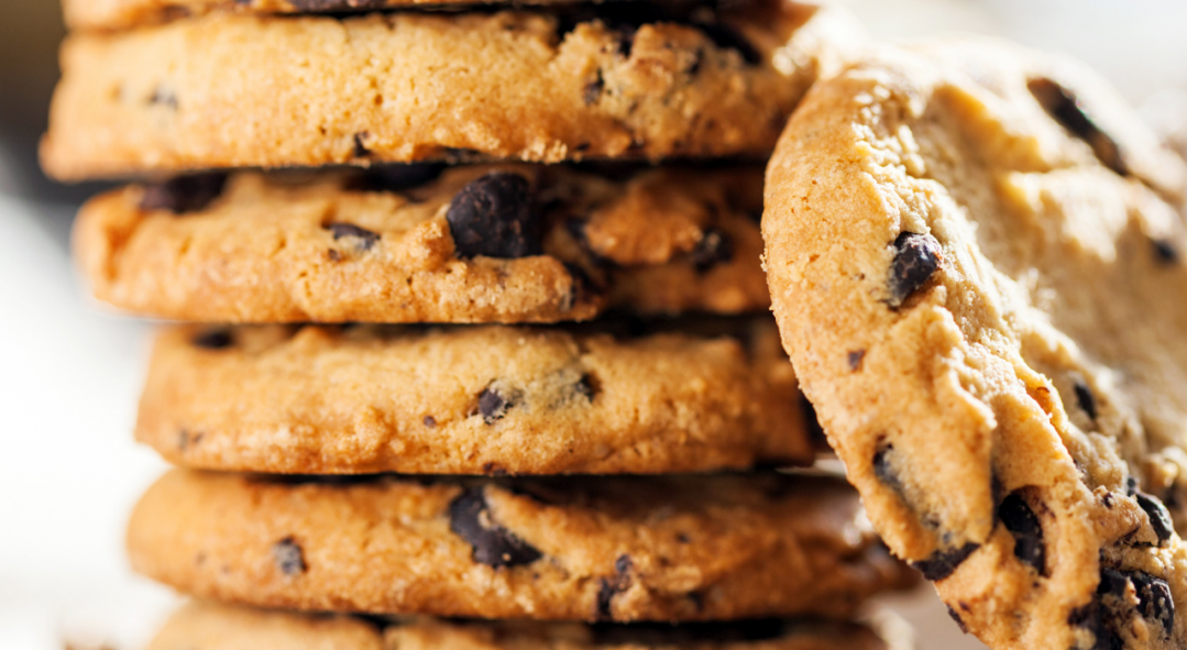 Stacked Chocolate Chip Cookies