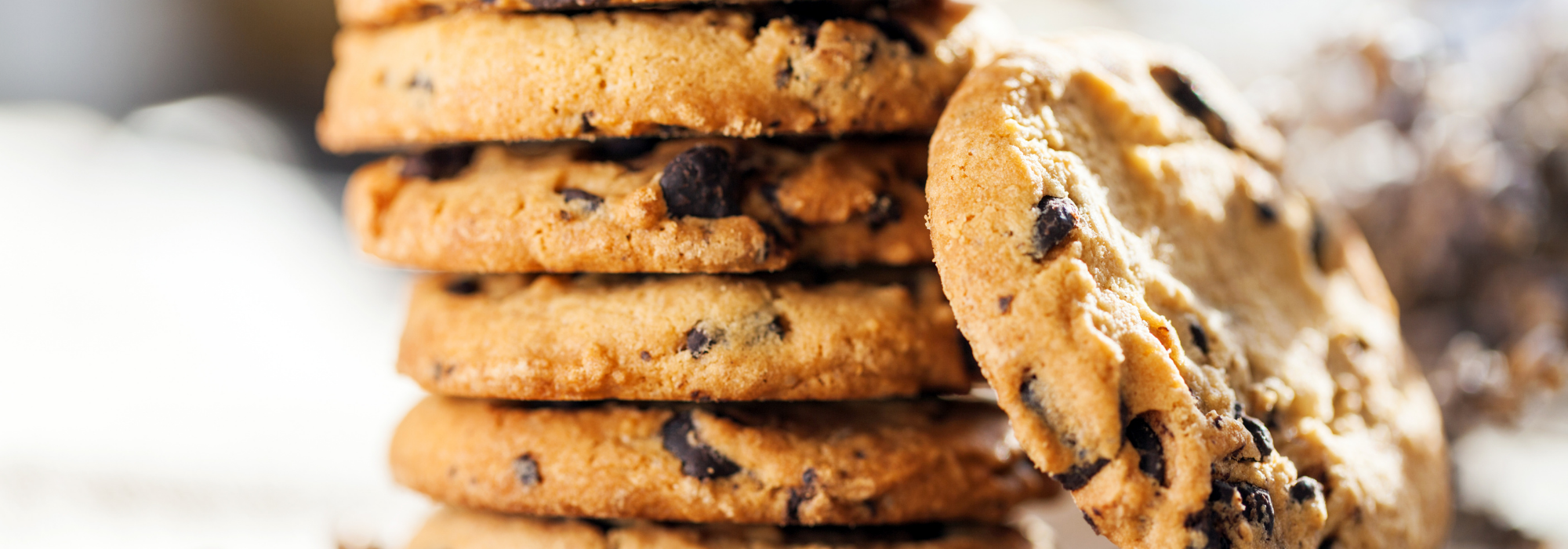 Stacked Chocolate Chip Cookies